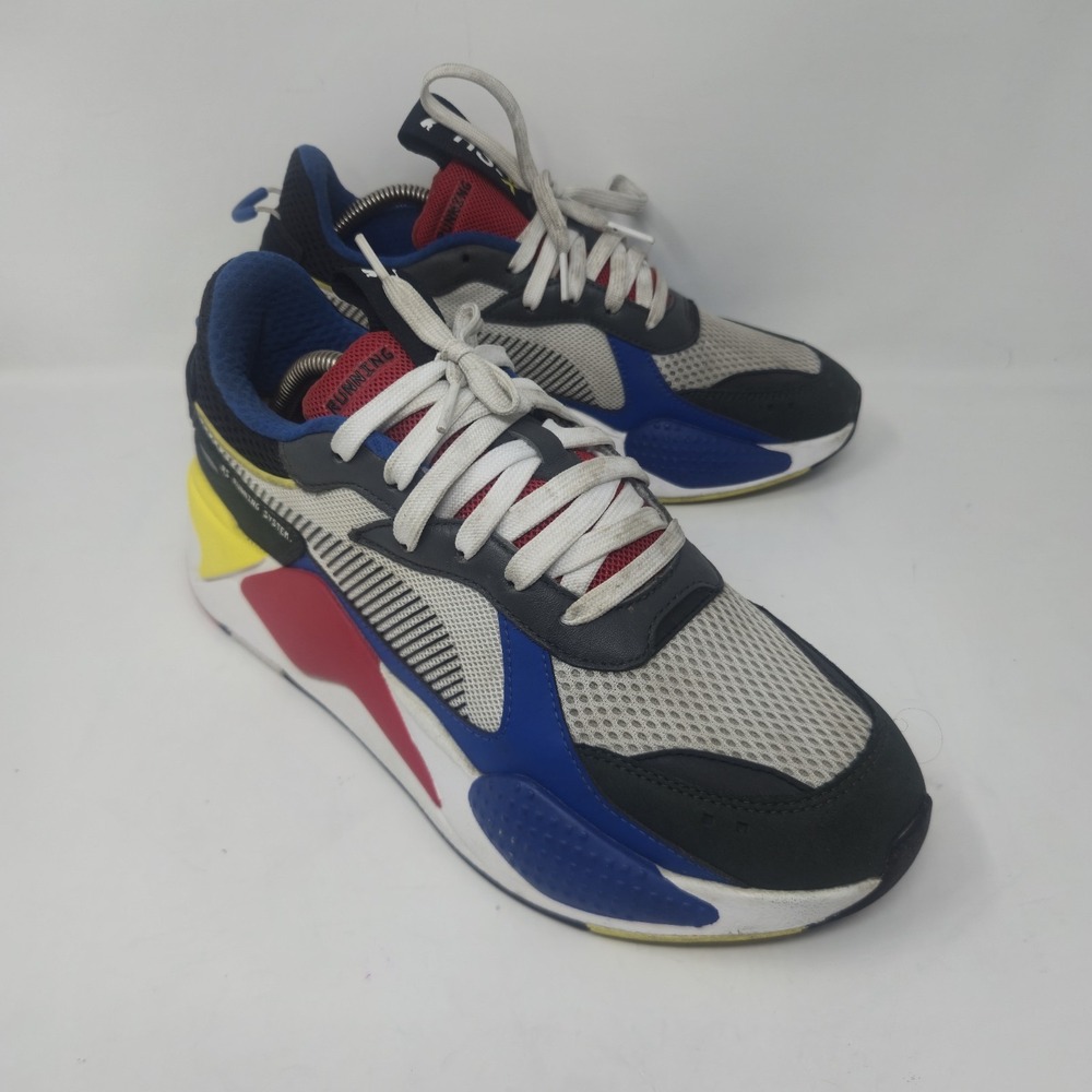 Puma RS-X Toys White Royal High Risk Red Yellow Men's Size 8 369449-02